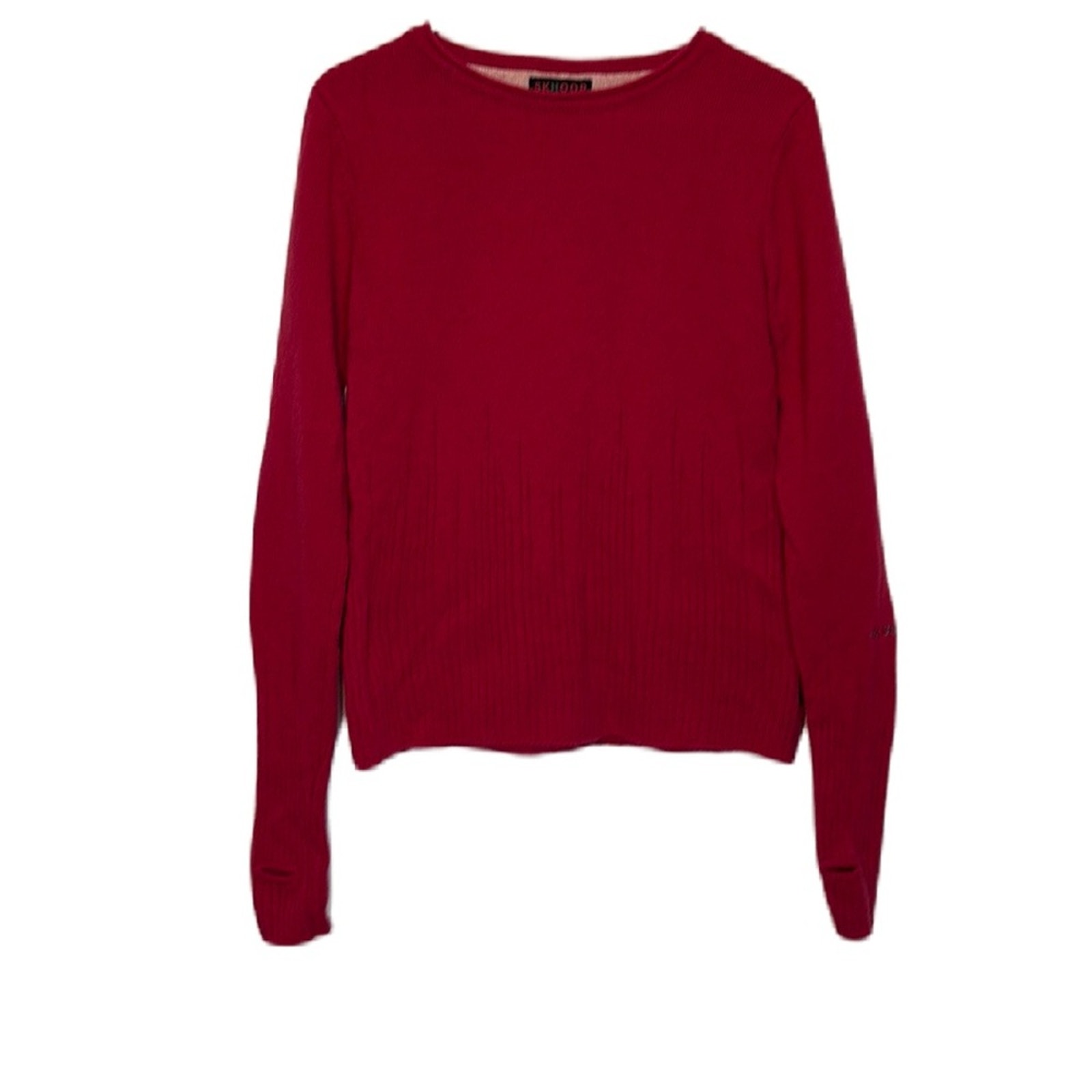 Skhoop Bight Pink Lambswool Wool Crewneck Fall Winter Sweater Size M